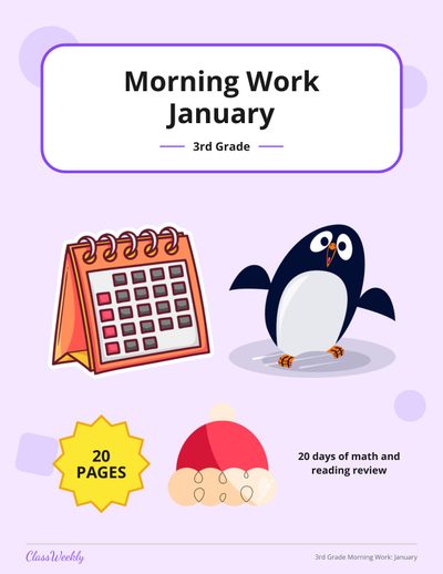 3rd Grade Morning Work: January