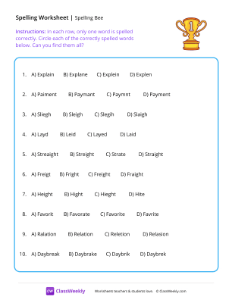 Spelling Bee
