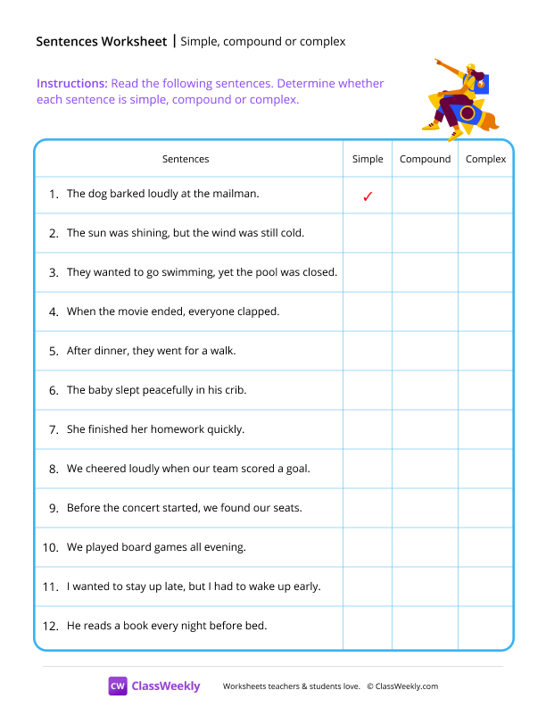 Simple, compound or complex - Launch