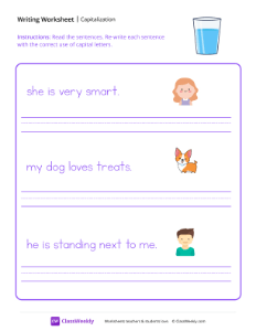 First Word Capitalization - Water
