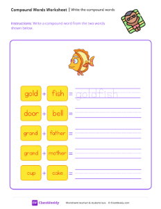 Write the compound words - Daydream